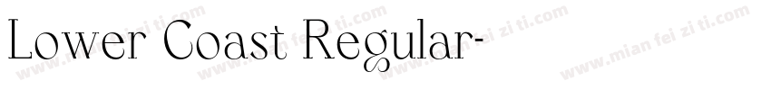 Lower Coast Regular字体转换